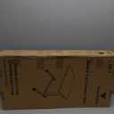 Vaunn Medical Pneumatic Adjustable Overbed Bedside Table with Wheels (Hospital and Home Use) (Black)