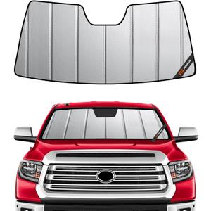 Pigenius Windshield Sun Shade for Toyota Tundra 2014-2021 Front Window Sunshade - Safeguard (Gray)