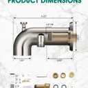 Tub Spout with Diverter, Bathtub Spout for Hand Shower,Brushed Nickel