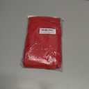 Bornpom Women Sexy Graphic Tees Low Cut V Neck Tops Short Sleeve Shirts Knot Front Tops (Red, L)