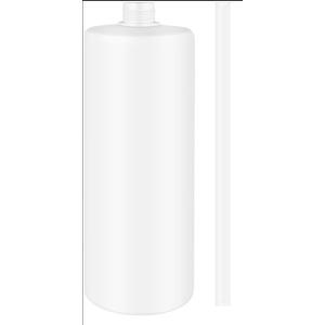 1 Pcs Soap Dispenser for Kitchen Sink Stainless Steel Built in Soap Dispenser Countertop Pump Head with 17OZ Large Liquid Bottle fit Kitchen Bathroom (Silver)
