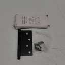 Nostalgic Warehouse Ball-Tip Residential Door Hinge with Square Corners Black