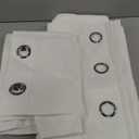Exclusive Home Loha Linen Grommet Top Curtain Panel Pair, 54"x96", Winter White