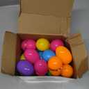 JOYIN 24 Pcs Easter Prefilled Eggs with Mochi Squishy Toys, Cute Stress Reliever Squishy Toy for Kids Party Favor, Basket Stuffers, Animal Easter Egg Filler, Classroom Prize Supplies