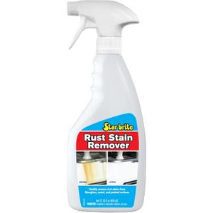 STAR BRITE Rust Stain Remover Spray - Instantly Dissolve Corrosion Stains on Fiberglass, Vinyl, Fabric, Metal & Painted Surfaces - Also Removes Sprinkler Stains - 22 Ounces (089222SS)