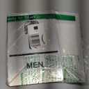 Bathroom Signs, Men's & Women's Restroom Signs for Business, Brushed Aluminum ADA Raised Braille Restroom & Bathroom Door Sign with Strong Self-Adhesive, Silver Size 9'' X 6 '' 2 Pieces Set