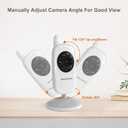 Baby Monitor with Camera and Audio, 3.2'' IPS Portable Baby Monitor No WiFi with 1000ft Long Range, Remote Pan-Tilt Video Baby Monitor, Infrared Night Vision, ECO Mode, Powerful Battery