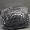 Wajade Fluffy Faux Fur Throw Blanket for Couch Bed 90x90, Luxury Soft Thick Fuzzy Plush Bubble Blanket, Warm Cozy Blanket for Sofa Chair, Tie-dye Dark Grey