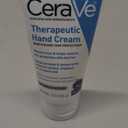 CeraVe Therapeutic Hand Cream for Dry Cracked Hands With Hyaluronic Acid and Niacinamide, Fragrance Free 3 Ounce