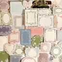 Maxleaf 120pcs Vintage Scrapbooking Letter Writing Paper for Journaling Supplies, Aesthetic Decorative Craft Material Paper for Junk Journals Planner Scrapbook