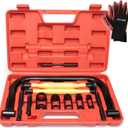 Valve Spring Compressor Set, 10-Piece Valve Spring Removal Tool & 2-Piece Valve Lappers, Small Engine Valve Spring Compressor, Designed for Motorcycle, ATV, Car