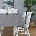 FOLINS&HOME Light Grey Rectangle Tablecloth 52 x 70 Wrinkle Free Waterproof Polyester Table Cloths, Spillproof Heavy Duty and Washable Table Cover for Party, Indoor and Outdoor-Oblong/Rectangular