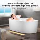 DLONE Linear Shower Drain | 24" AISI 304 Stainless Steel Shower Drain, Brushed Gold Linear Drain with Tile Insert Panel & Adjustable Feet, Long Rectangle Shower Floor Drain in Bathroom, Balcony etc