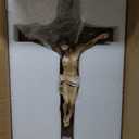 TALPGOD Crucifix Wall Cross 21 Inch,Jesus Cross Home Décor,Jesus Statue Catholic Hanging Cross for Wall Art,Religious Wall Crucifix Decor,Crucifijos Catolicos Cross Wall Decor