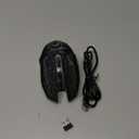 VersionTECH. Wireless Gaming Mouse, Rechargeable Computer Mouse Mice with Colorful LED Lights, Silent Click, 2.4G USB Nano Receiver, 3 Level DPI for PC Gamer Laptop Desktop Chromebook Mac-Black