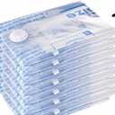 MEIQIHOME Vacuum Storage Bags, Space Saver Sealer Bags,Vacuum seal bags for clothing, Pillows, Comforters, Blankets, Bedding,8 LARGE