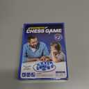 Magnetic Chess Game, Magnet Games with Stones, Puzzle Strategy Family Games, Portable Board Games, Fun Tabletop Multiplayer Chess Game (Blue)