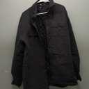 Volcom Men's Field Insulated Flannel Hooded Snowboard Shirt Jacket (Large, Heather Black S5)
