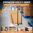 Cart Handle Dolly Converter 12.8 Inch Width x 28 Inch Height Multifunctional Converter Arms 500LBS Capacity Panel Dolly Handling Equippment， Mattress Mover