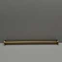 72 in. Straight Shower Rod with Flanges in Polished Brass 4100-72-PB