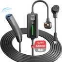 Unitek Level 1 & 2 Portable Tesla Wall Charger - 32Amp 7KW 240V Tesla Home Charger, Auto Sensing Electric Car Charger Tesla Adapter Mobile Connector for All Tesla, Tesla EV Charger for ModelY/3/S/X