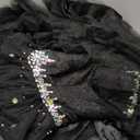 Women's Sweetheart Ball Gown Tulle Quinceanera Dresses Prom Dress (4, Black 2)