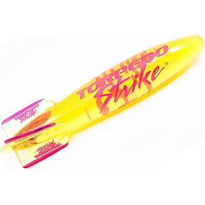 SpinFin 10.25" Large Ultra Premium Pool Torpedo Rocket Spins & Glides Up to 30 Feet Like Underwater Football for Under Water Passing Games Underwater Torpedo Diving Toy Glider (Yellow)