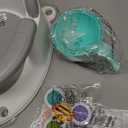 Baby Bath Seat for Babies 6 Months & up, 3 Baby Bath Toys, Non-Slip Baby Bath Seat, Safe & Comfortable Baby Bath Support, for Bathtub/Living Room/Shower Room, Grey