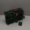 MorTime 9 FT LED Christmas Garland with Pinecones Red Berries Bows Christmas Balls Candies, Multi-Function Christmas Garland with 50 Warm White LED Lights, 180 Branch Tips