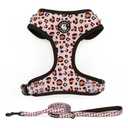 Dog Harness and Leash Set, Adjustable Dog Harness, Dog Leash, No Pull No Choke Puppy Harnesses for Walking Training for Pet, M