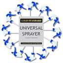 Gold Standard - Universal Trigger Sprayer, Spray Bottle Nozzle Replacement, Ergonomic Spray Nozzle for Bottles, Fits 32oz Plastic Spray Bottles for Cleaning Solutions, 8-Pack Spray Trigger Handle