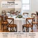 8 Pack White Round Tablecloth 90 Inch Round Table Cloth, Wrinkle Resistant and Washable Tablecloth Polyester Fabric Table Cloth Round Cover for Dining Wedding Banquet Party