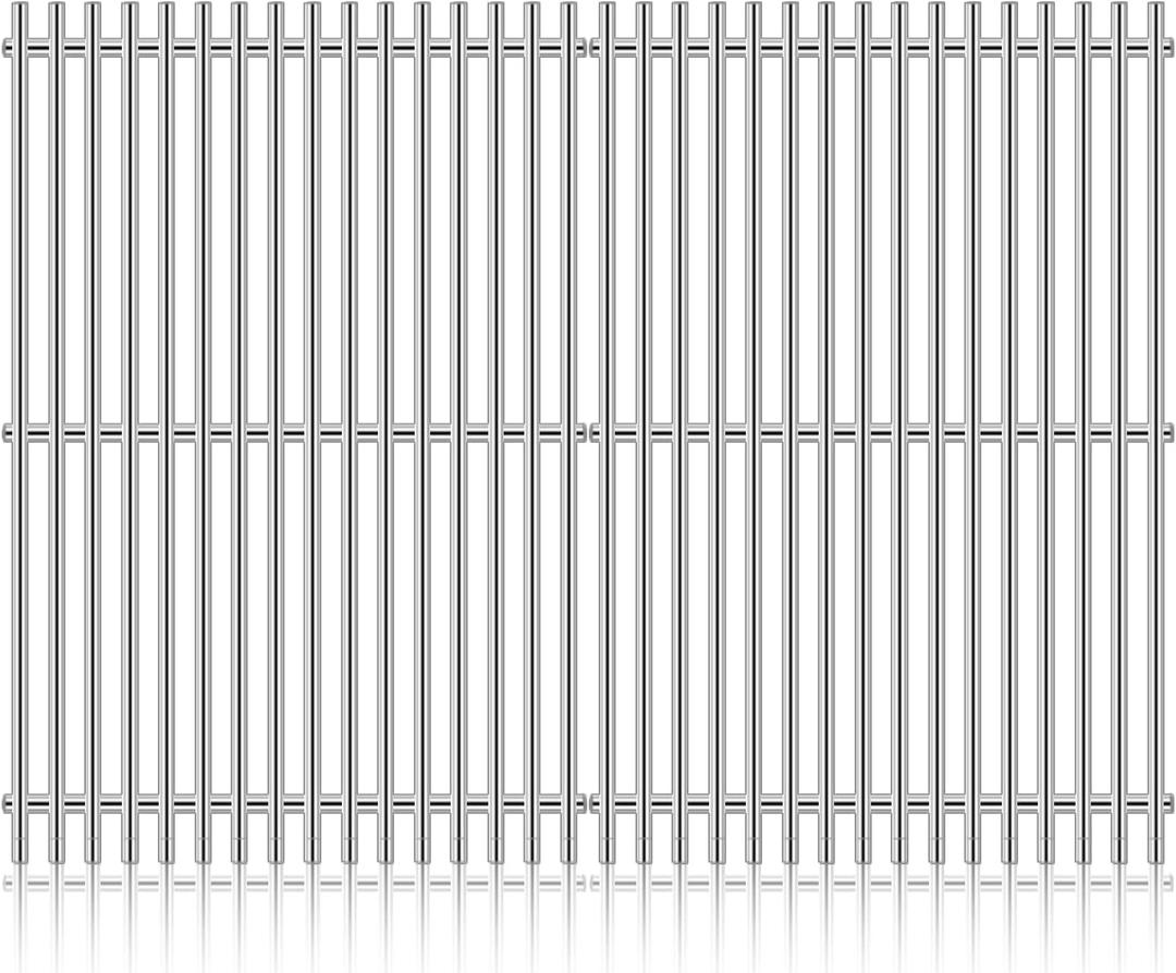 7522 Stainless Steel Cooking Grid Grates Replacement for Weber 7523 Genesis Silver A, Spirit 500, Spirit E-200, Spirit E/S 200 & 210, Spirit E-210, Weber 7522 7523 7521, 15"