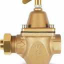 1/2" Bronze Water Pressure Regulator, Boiler Feed, 10-25 PSI Adjustable | High Capacity, Direct Replacement for Watts 1156F/B1156F/S1156F, Commercial Grade Hydronic Heating Valve