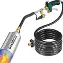 GasBRUH Propane Torch Burner Weed Torch,360,000 BTU Heavy Duty Blow Torch with Turbo Trigger and 10 FT Hose,propane weed burner torch with Igniter,Flame throwe for Weed,Garden,Wood,Charcoal,Ice Snow