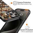 Magnetic for iPhone 15 Pro Magsafe Case Cute Aesthetic - Durable Shockproof 6.6 ft Drop Impact Phone Case Cover with Funny Fashion Bear 6.1" Black