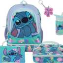 BIOWORLD Womens Kid Lilo & Stitch Backpack Set (Little Kid/Big Kid) Purple Onesize