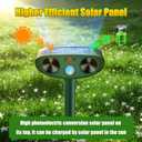 2026 Upgraded Solar Ultrasonic Animal Repellent Outdoor, Deer Repellent Devices Waterproof, Cat Repellent Outdoor with Motion Sensor Flash Light, Squirrel Raccoon Skunk Deterrents for Yard - 2 Packs