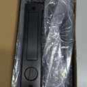 Pocket Door Locks, Edge pulls, Hidden Handles, Pocket Door Hardware, Sliding Door Locks, Sliding Door Hardware, for Doors 1 5/12" to 2 2/8" Thick (Black)