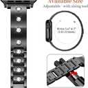 Mosonio Dressy Jewelry Bracelet Bands Compatible with Apple Watch Band 46mm 45mm 44mm 49mm 42mm 41mm 40mm 38mm for Women, Cute and Stylish Diamond Metal Strap for iWatch Series 11 10 9 8 7 6 5 4 3 2 1 SE Ultra