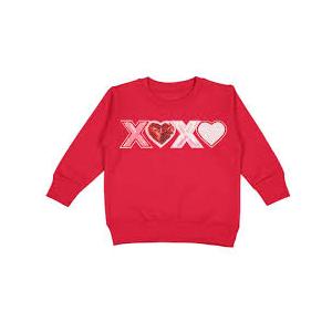 XOXO PATCH VALENTINE'S DAY SWEATSHIRT