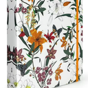 Mini 3 Ring Binder 5.5 x 8.5, 1 Inch Binder, 175 Sheets Capacity, Cute Flower Cover with Elastic Cord, School Binder, Recipe Binder, Fits Paper and Sheet Protectors, Junior Size, Bright Floral 2 pcs