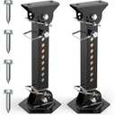 Upgraded Telescoping RV Camper Accessories - 2 Pack Trailer Stabilizer Jacks, Adjustable 12" to 18", Slide Out Supports 1200 Lbs Capacity Each