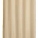 River Dream Extra Long No Hook Beige Shower Curtain or Liner - Soft Microfiber 84" Long Fabric Shower Curtain Liner Set, Machine Washable & Water Repellent, Beige, 71x86