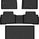 Car Floor Mats & Cargo Mat Custom for 2022 2023 2024 Hyundai Tucson Hybrid All Weather Floor Mats for Tucson Hybrid 2022-2024 Trunk Mat TPE Waterproof Car Mats Full Set Black Accessories