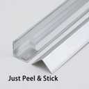 Trimold Brushed Silver Aluminum Peel and Stick L Molding Corner Guards with 90 Angle for Wall Door Frame Cabinet Baseboard Protection and Decoration, 35.4in x 0.8in (3Pcs)