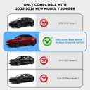 Roof Sunshade for Tesla Model Y Juniper 2026, Upgraded [Sag-Free] Sunroof Shade Roof Sun Shades for New Model Y Juniper Accessories [Heat Insulation/Reflection] 16Pcs Clips(Black)