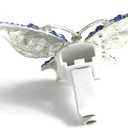 Crystal Bling Sparking Car Fragrance Butterfly Car Diffusser Air Freshener with Vent Clip (Light blue)