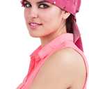 1 Pcs Pink Studded Biker Cap for Women, Cycling Cap Motorcycle Helmet Stylish Biker Headwrap for Riding Outdoor Activities (Cloth)