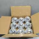 Suwimut 9 Pack Mirror Disco Ball, 4 Inch Small Mirror Ball Ornaments Silver Hanging Disco Balls with Attached String for Reflect Light, Party Favor, Home Bands Decorations, Stage Props, Christmas